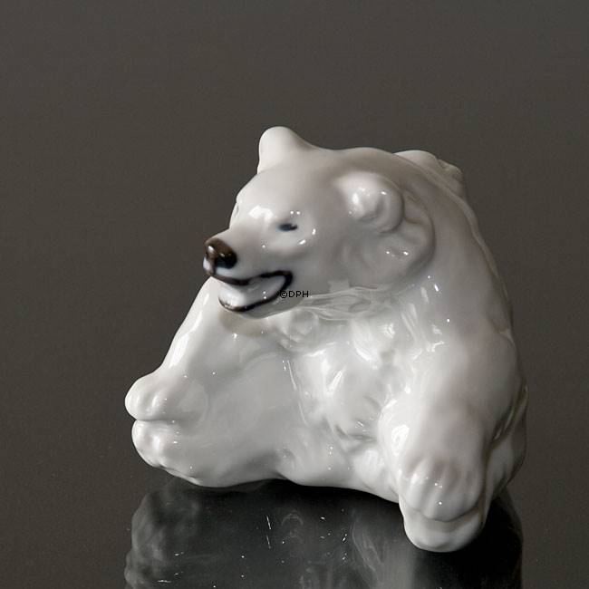 White Polar Bear Cub figurine, Royal Copenhagen no. 22746 | No. 1003246 ...