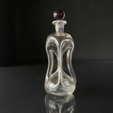 Holmegaard Kluk Bottle Large 30 cm with pink stopper - Vintage
