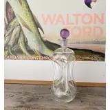 Holmegaard Kluk Bottle Large 30 cm with pink stopper - Vintage