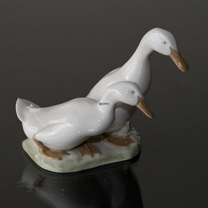 Duck and Drake walking closely, Royal Copenhagen figurine | No. r2128 ...