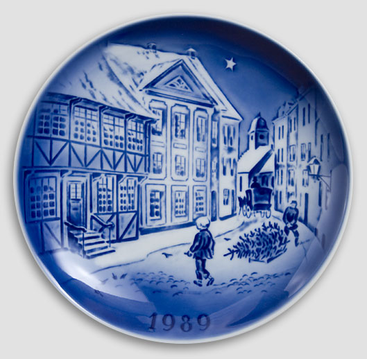 Desiree Denmark - Christmas Plate 1989 Old Copenhagen Blue Hans Christian Andersen Plate 1989