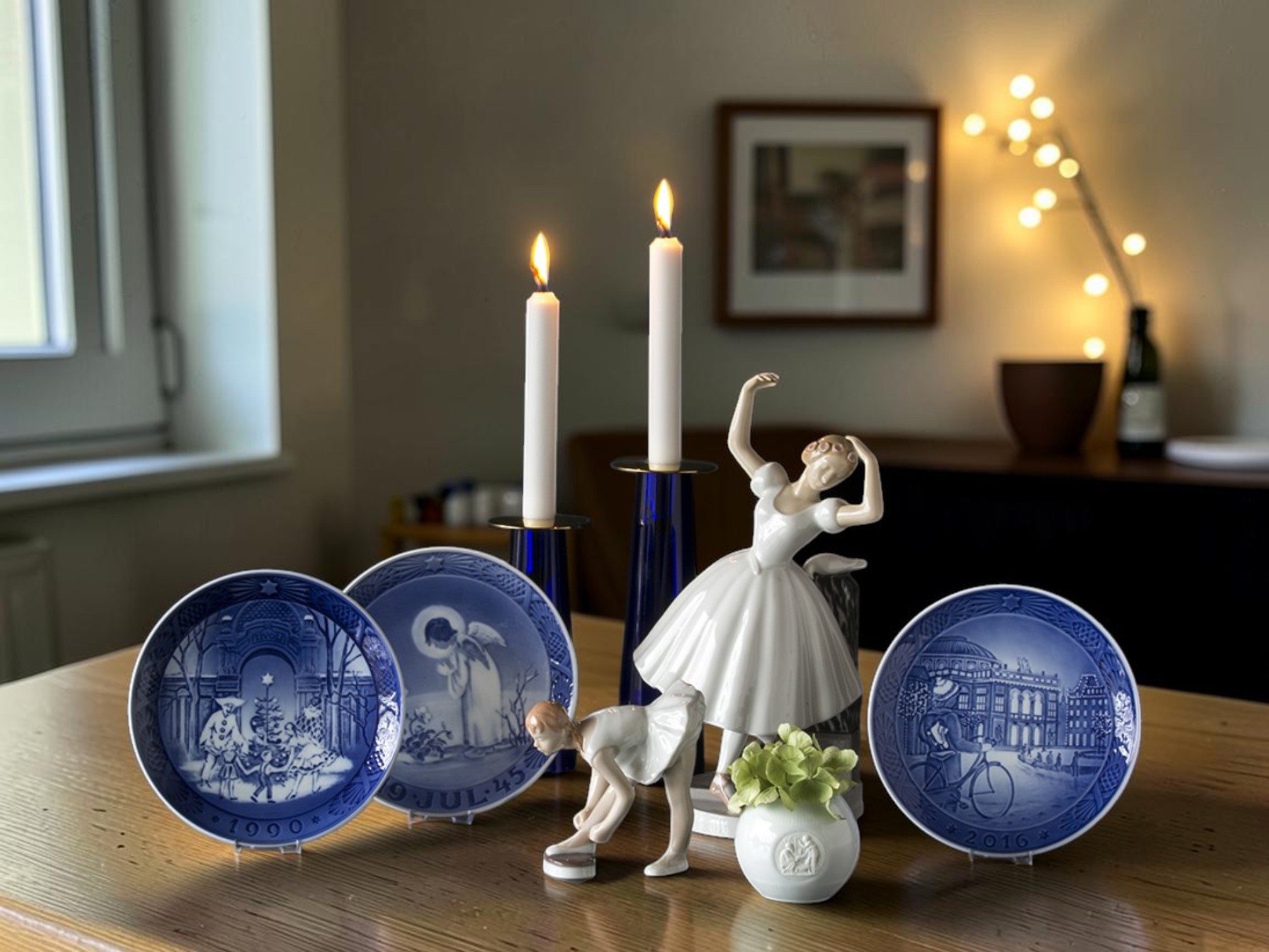 Royal Copenhagen Christmas plates in modern homes