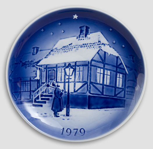 Desiree Denmark - Christmas Plate 1979 Old Copenhagen Blue Hans Christian Andersen Plate 1979