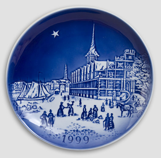 Desiree Denmark - Christmas Plate 1999 Old Copenhagen Blue Hans Christian Andersen Plate 1999