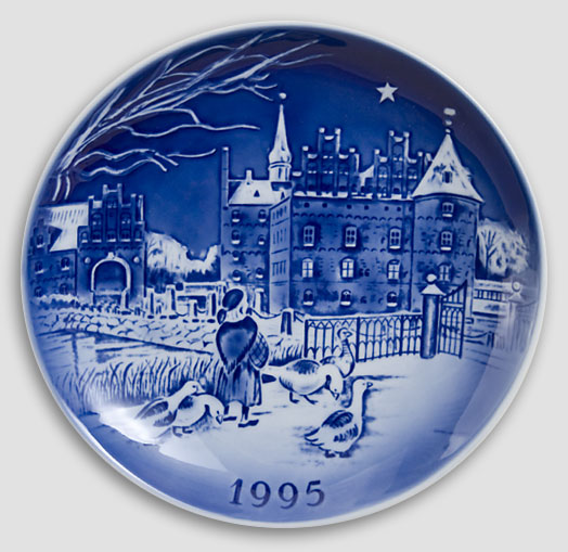 Desiree Denmark - Christmas Plate 1995 Old Copenhagen Blue Hans Christian Andersen Plate 1995