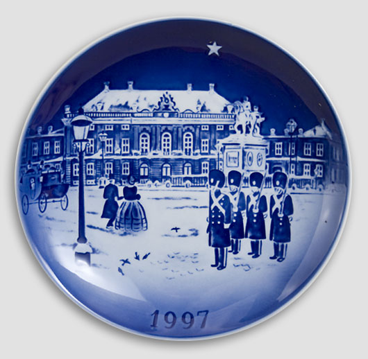 Desiree Denmark - Christmas Plate 1997 Old Copenhagen Blue Hans Christian Andersen Plate 1997