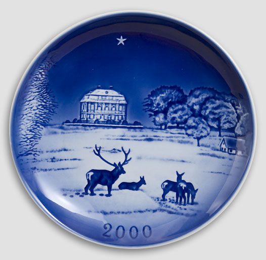 Desiree Denmark - Christmas Plate 2000 Old Copenhagen Blue Hans Christian Andersen Plate 2000