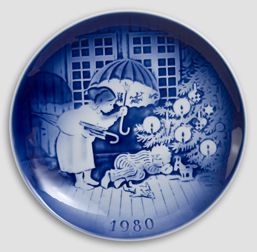 Desiree Denmark - Christmas Plate 1980 Old Copenhagen Blue Hans Christian Andersen Plate 1980