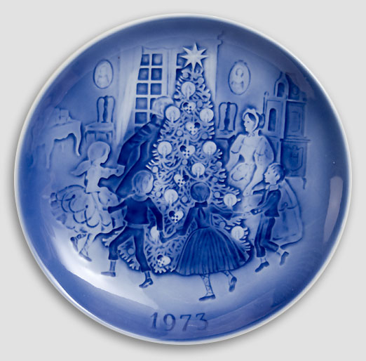 Desiree Denmark - Christmas Plate 1973 Old Copenhagen Blue Hans Christian Andersen Plate 1973