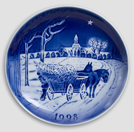 Desiree Denmark - Christmas Plate 1998 Old Copenhagen Blue Hans Christian Andersen Plate 1998