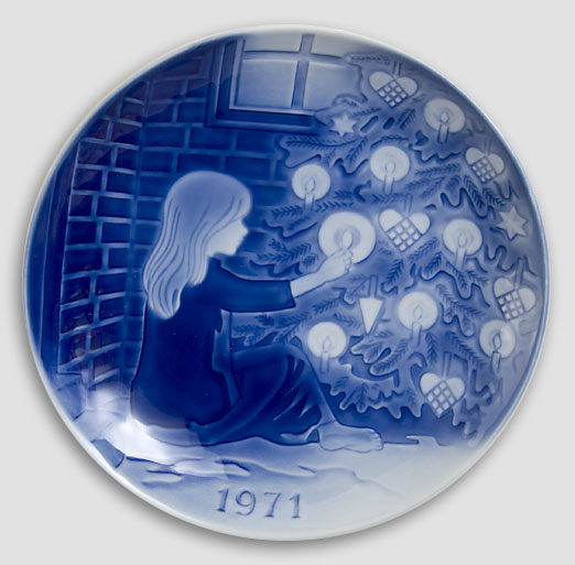 Desiree Denmark - Christmas Plate 1971 Old Copenhagen Blue Hans Christian Andersen Plate 1971