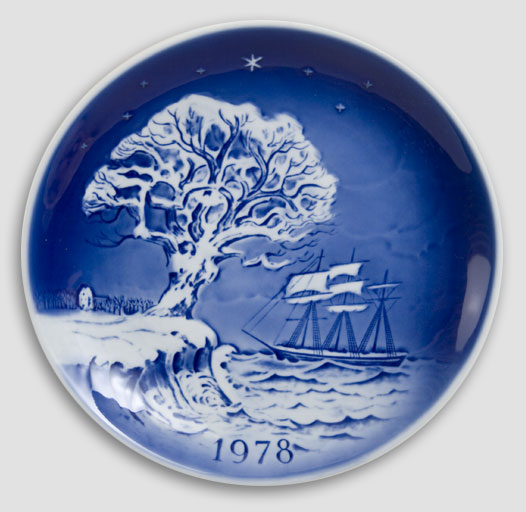 Desiree Denmark - Christmas Plate 1978 Old Copenhagen Blue Hans Christian Andersen Plate 1978