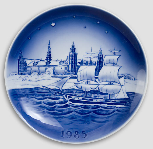 Desiree Denmark - Christmas Plate 1985 Old Copenhagen Blue Hans Christian Andersen Plate 1985