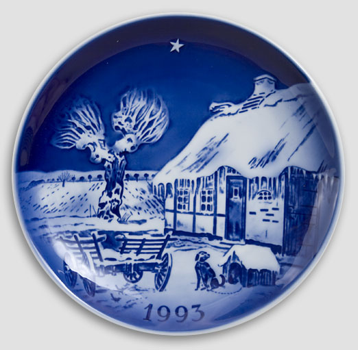 Desiree Denmark - Christmas Plate 1993 Old Copenhagen Blue Hans Christian Andersen Plate 1993