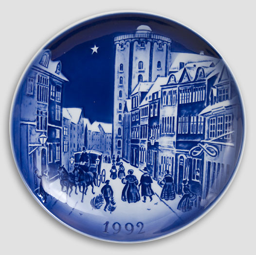 Desiree Denmark - Christmas Plate 1992 Old Copenhagen Blue Hans Christian Andersen Plate 1992