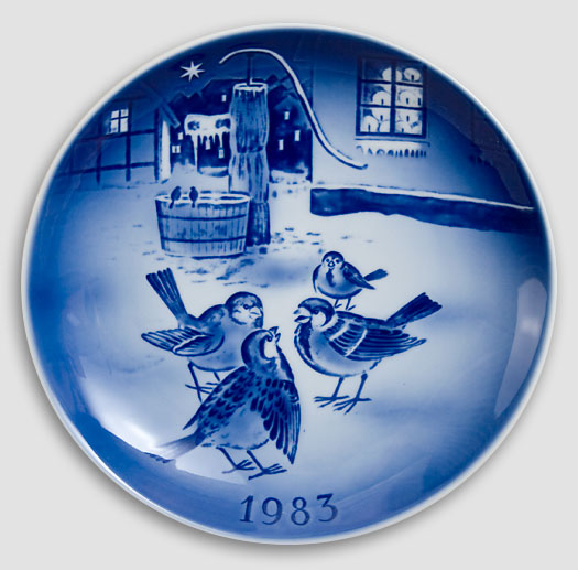 Desiree Denmark - Christmas Plate 1983 Old Copenhagen Blue Hans Christian Andersen Plate 1983